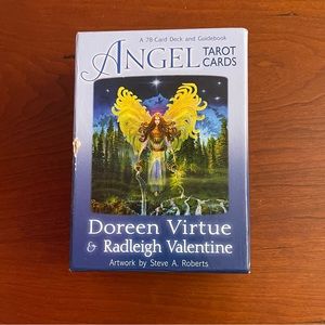 Original 2012 Angel Tarot Cards Out of Print 78 Card Deck & Guidebook - Used